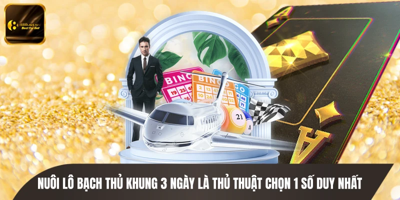 Nuôi lô bạch thủ khung 3 ngày là thủ thuật chọn 1 số duy nhất